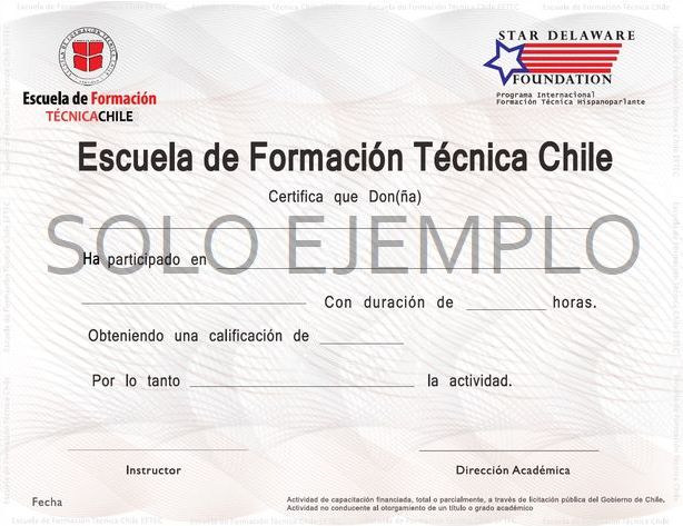 certificado de ejemplo ecospace chile